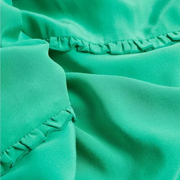 & Other Stories Fluid-Fit Wide Sleeve Organic Silk Maxi Dress - Picture 5 of 13